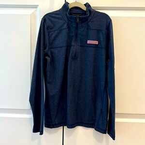 Vineyard Vines Quarter-Zip Pullover | Boy size Medium 12-14 | Navy